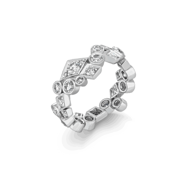 Lotus Blossom Diamond Ring