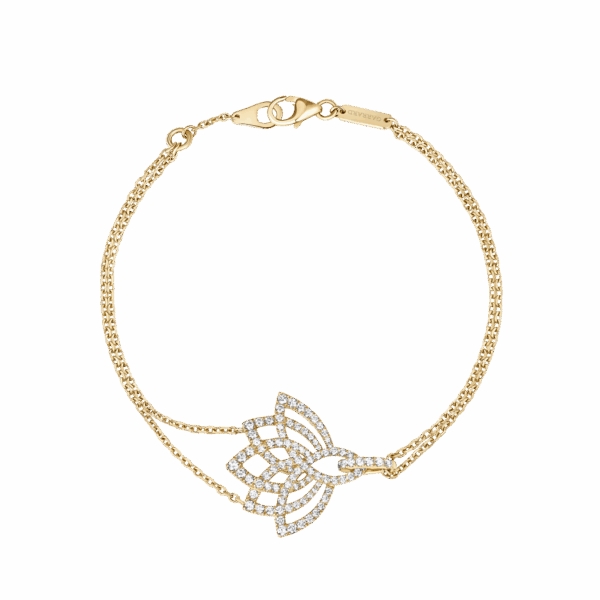 Lotus Blossom Diamond Bracelet